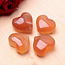 Calcite honey heart massager 4 cm