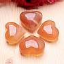 Calcite honey heart massager 4 cm