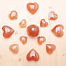 Calcite honey heart massager 4 cm