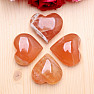 Calcite honey heart massager 5 cm