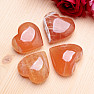 Calcite honey heart massager 5 cm