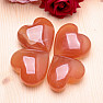 Calcite honey heart massager 6 cm