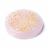 Rose quartz coaster Moon and stars - decoration