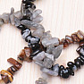 Set of three bracelets - labradorite, obsidian snowflake and tiger eye