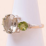 Amethyst green - prasiolite ring silver Ag 925 79134