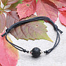 Fashion string bracelet with lava stone bead