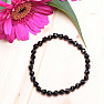 Tourmaline black skoryl bracelet extra AA quality ground beads 5 mm