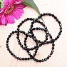 Tourmaline black skoryl bracelet extra AA quality ground beads 5 mm