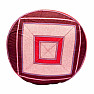 Pink-red meditation cushion