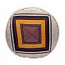 Brown-yellow meditation cushion