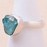 Apatite blue neon ring silver Ag 925 R825