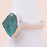 Apatite blue neon ring silver Ag 925 R828