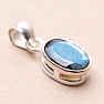 Labradorite cut pendant silver Ag 925 83016