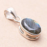 Labradorite cut pendant silver Ag 925 83019