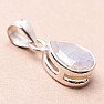 Moonstone rainbow pendant silver Ag 925 83035