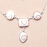 SIVA eye (aragonite) necklace silver Ag 925 83295