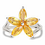 Citrine ring silver Ag 925 R5066C