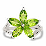 Olivine ring silver Ag 925 R5066P