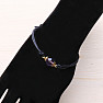 Fashion string bracelet with amethyst bead