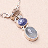 Aquamarine necklace silver Ag 925 84938