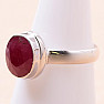 Indian ruby - modified ring silver Ag 925 84954