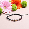 Garnet bracelet with Shamballa clasp