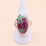 Ruby in zoisite ring silver Ag 925 R866