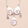 SIVA eye (aragonite) necklace silver Ag 925 87061