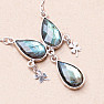 Labradorite necklace silver Ag 925 87067