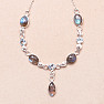 Labradorite necklace silver Ag 925 87280