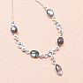 Labradorite necklace silver Ag 925 87280