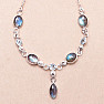 Labradorite necklace silver Ag 925 87488