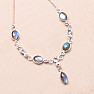 Labradorite necklace silver Ag 925 87488