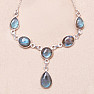 Labradorite necklace silver Ag 925 88190