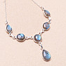 Labradorite necklace silver Ag 925 88190