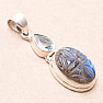 Labradorite cut pendant silver Ag 925 88277