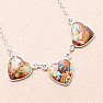 Turquoise matrix Royston necklace silver Ag 925 88973