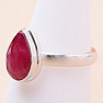 Indian ruby - modified ring silver Ag 925 R893