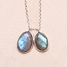 Labradorite necklace silver Ag 925 89618