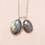 Labradorite necklace silver Ag 925 89623