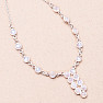 Moonstone rainbow necklace silver Ag 925 89998