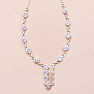 Moonstone rainbow necklace silver Ag 925 90019