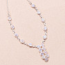 Moonstone rainbow necklace silver Ag 925 90019