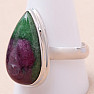 Ruby in zoisite ring silver Ag 925 R909