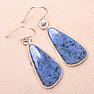 Dumortierite earrings silver Ag 925 91791