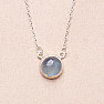 Aquamarine necklace silver Ag 925 92684