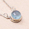 Aquamarine necklace silver Ag 925 92684