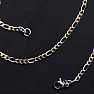 Chain figaro style stainless steel in silver and gold color 44 cm