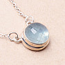 Aquamarine necklace silver Ag 925 92690