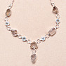 Herkimer diamond necklace silver Ag 925 92723